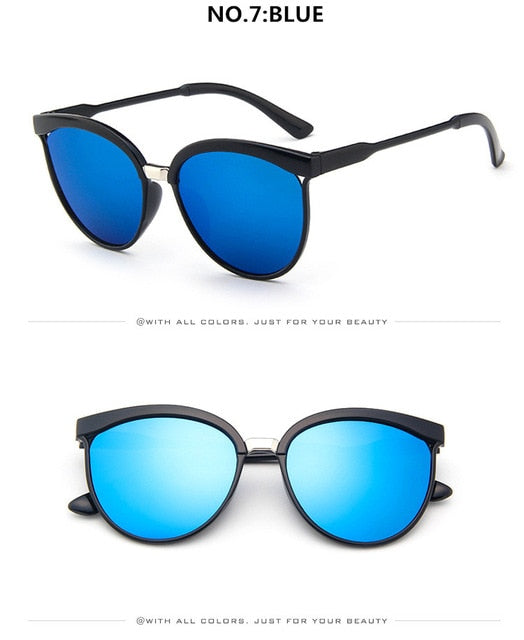 Round Cat Eye Fashion Sunglasses