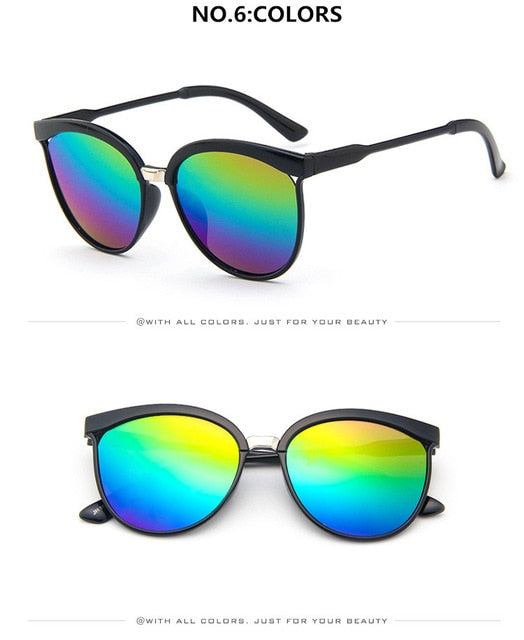 Round Cat Eye Fashion Sunglasses