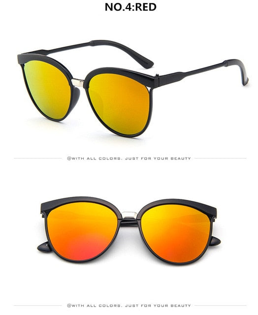 Round Cat Eye Fashion Sunglasses