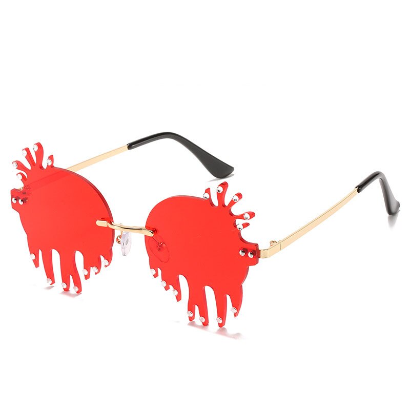Cloudy Drip Frameless Sunglasses