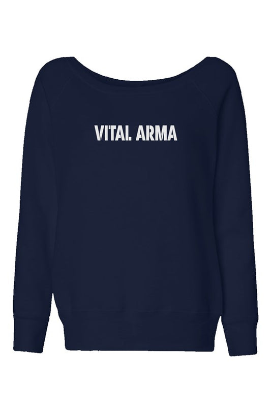 v. wide neck sweatshirt