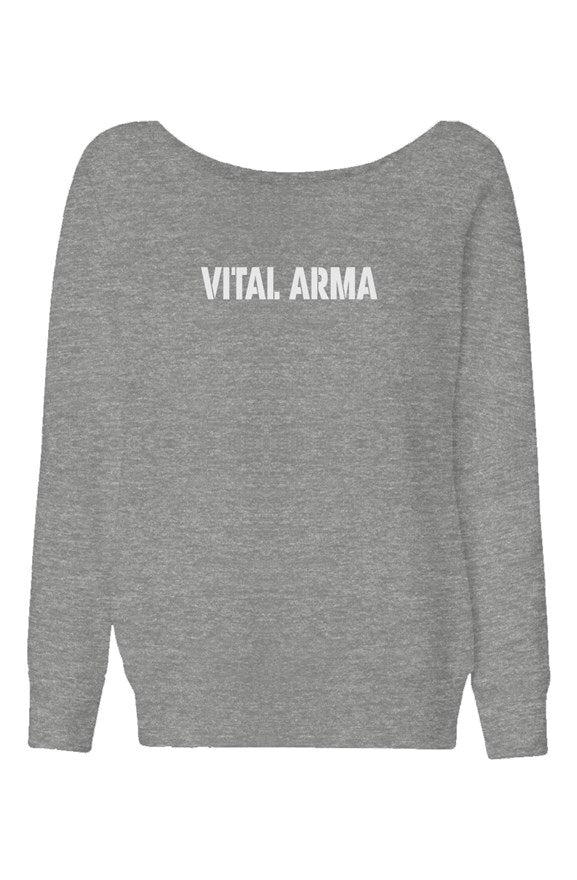 v. wide neck sweatshirt