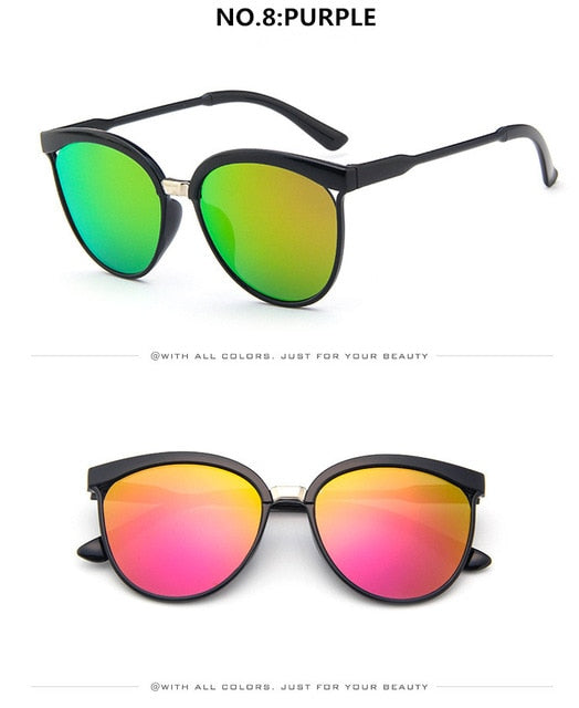 Round Cat Eye Fashion Sunglasses