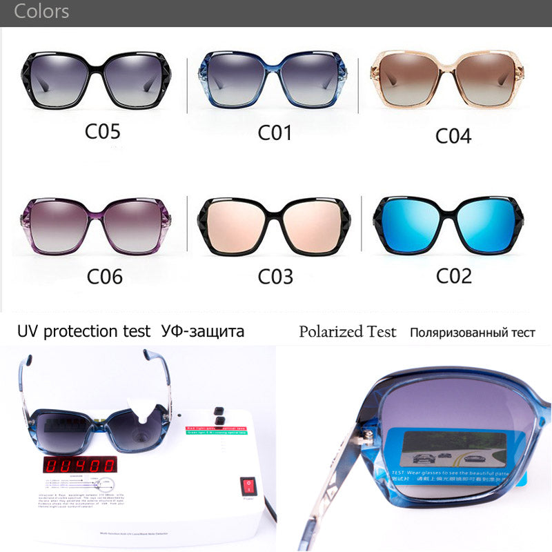 Oversized Polarized Vintage Fashion Sunglasses
