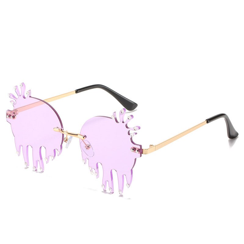 Cloudy Drip Frameless Sunglasses
