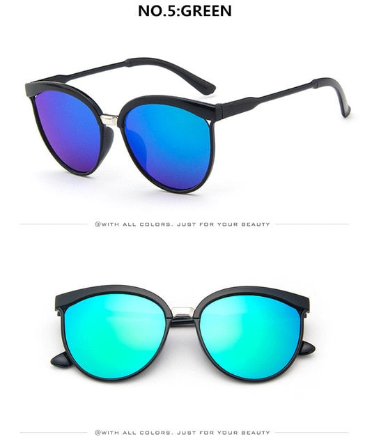 Round Cat Eye Fashion Sunglasses