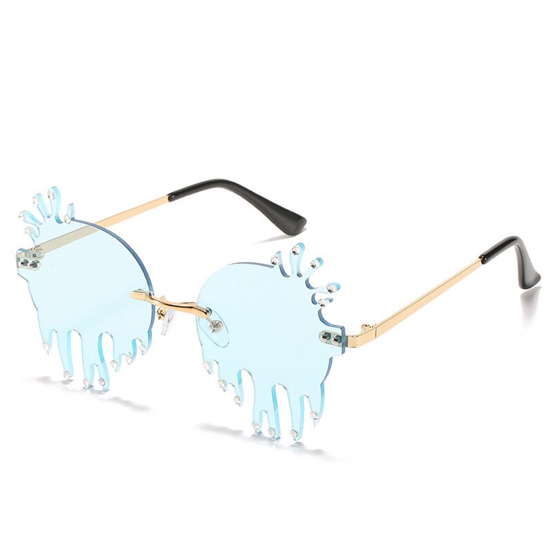 Cloudy Drip Frameless Sunglasses