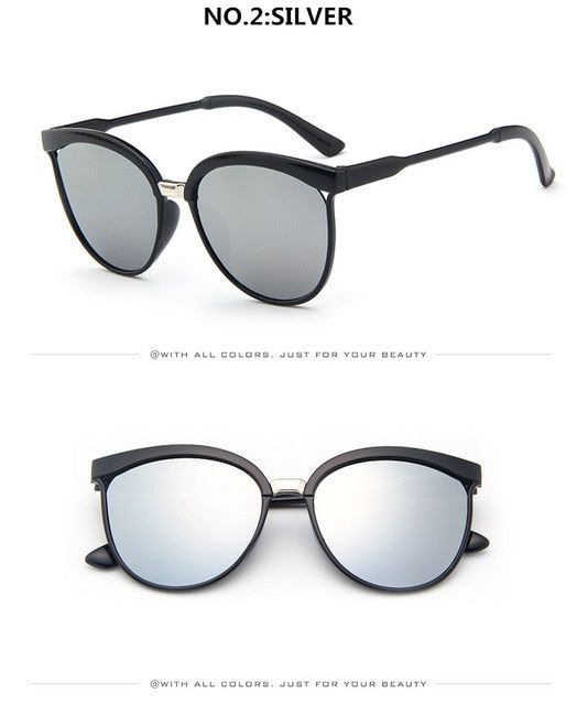 Round Cat Eye Fashion Sunglasses