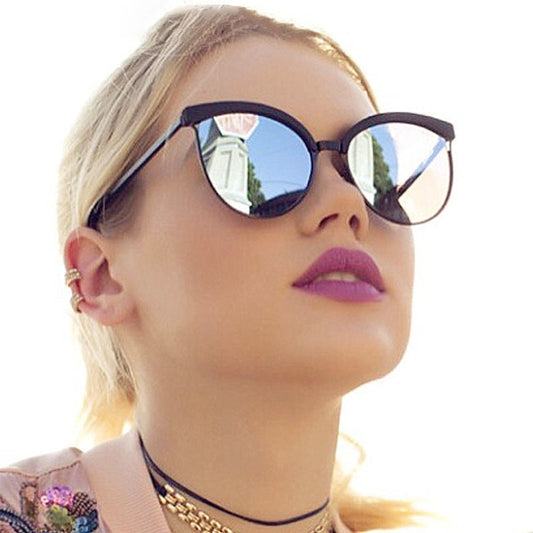 Round Cat Eye Fashion Sunglasses