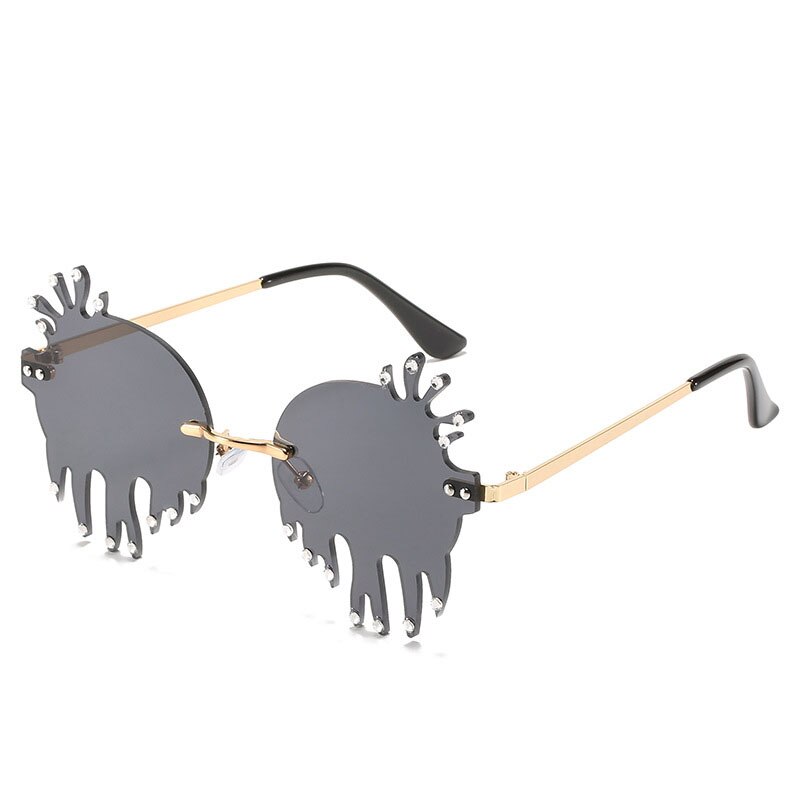 Cloudy Drip Frameless Sunglasses