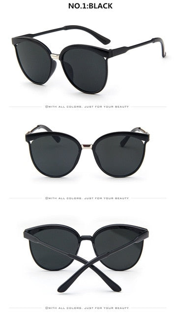 Round Cat Eye Fashion Sunglasses