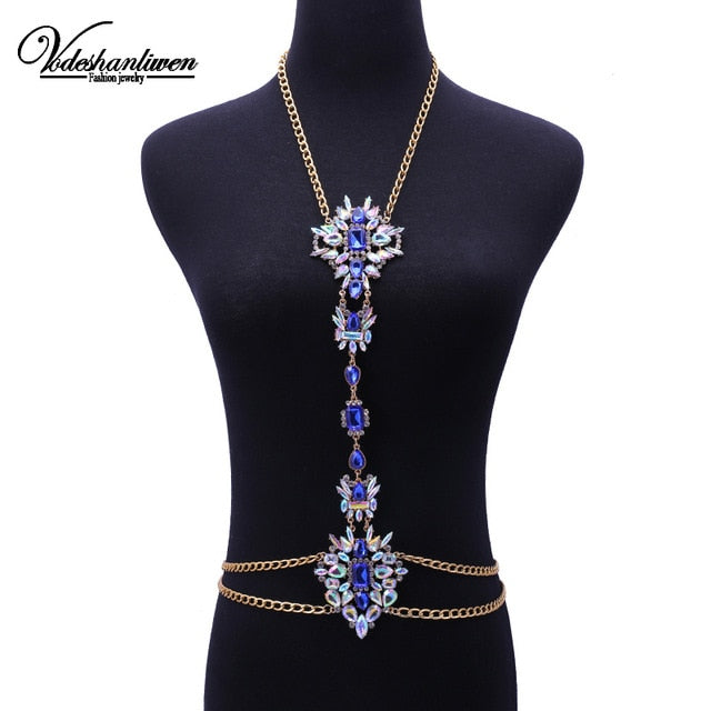 Sexy Luxury Crystal Body Chain