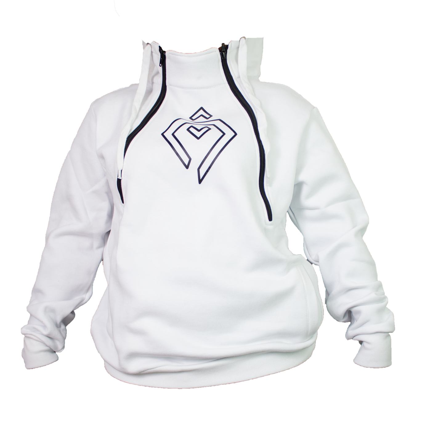 Double Zipper Fashion Hoodie