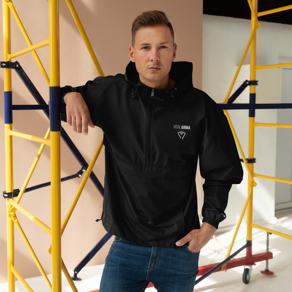 Tri-diamond Embroidered Packable Jacket