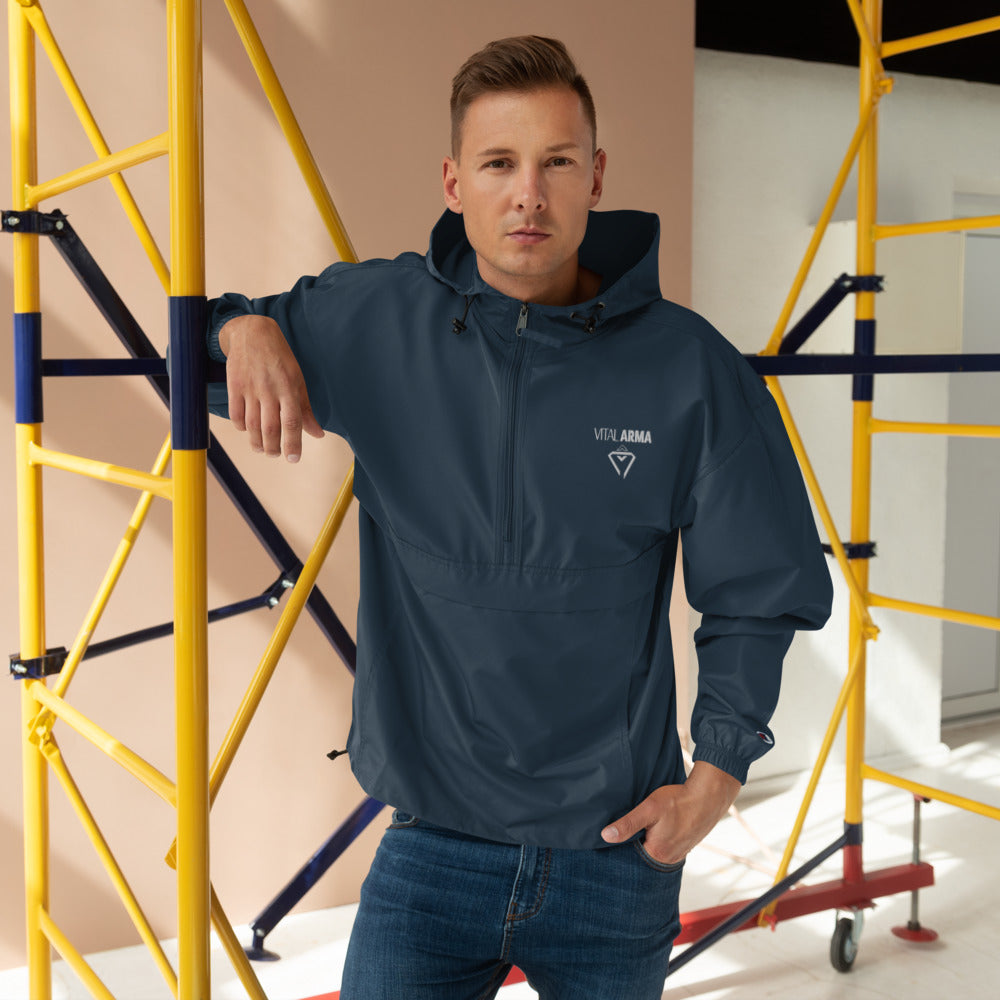 Tri-diamond Embroidered Packable Jacket
