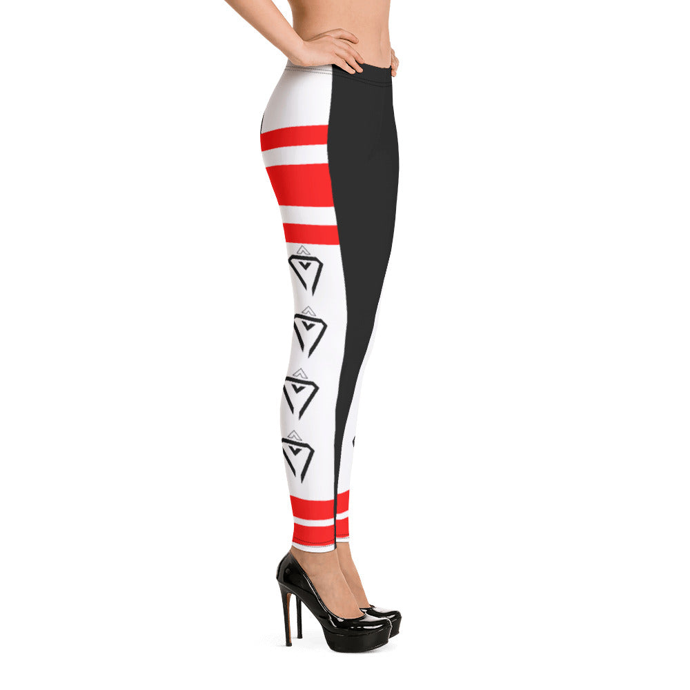 Vital Red Stripe Leggings