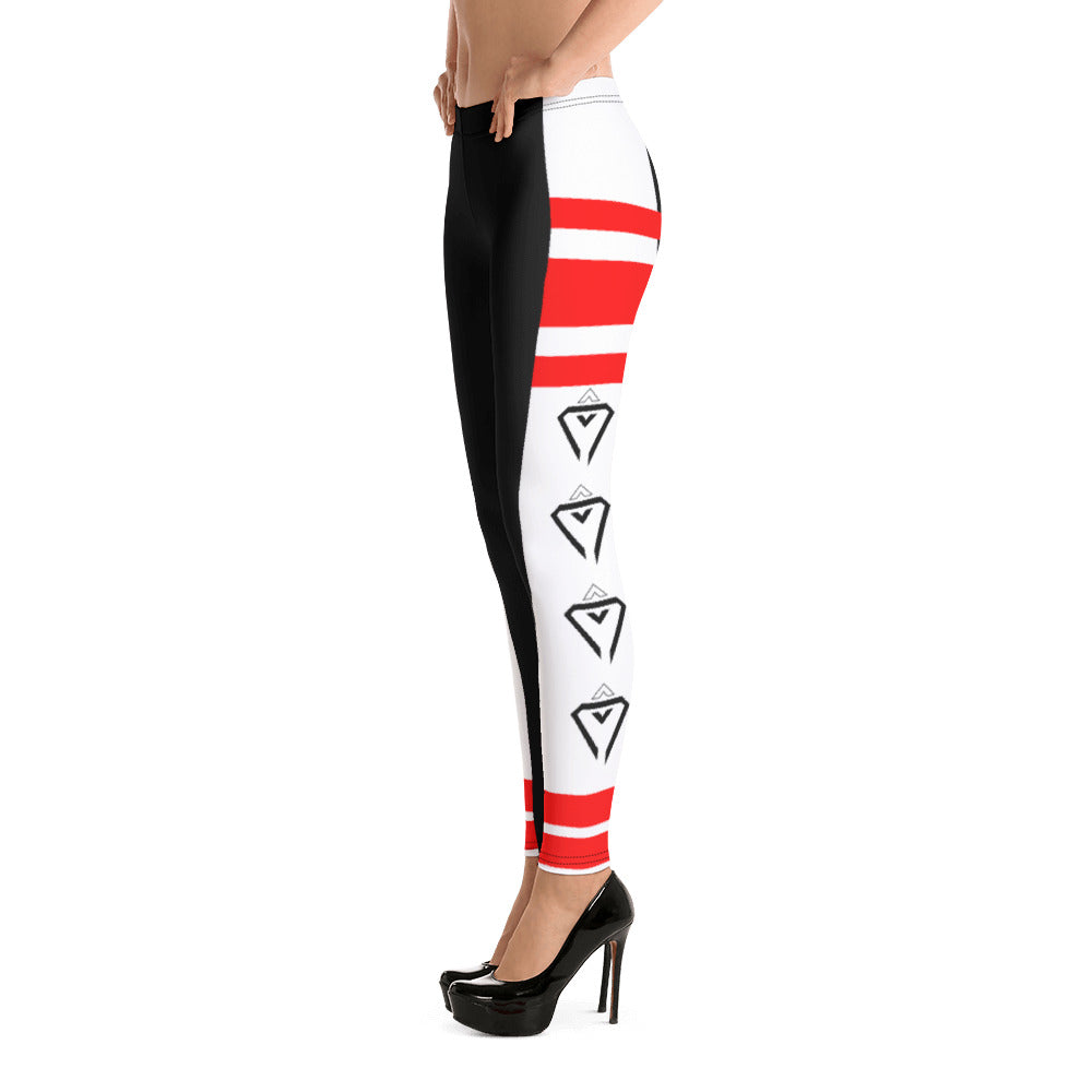 Vital Red Stripe Leggings