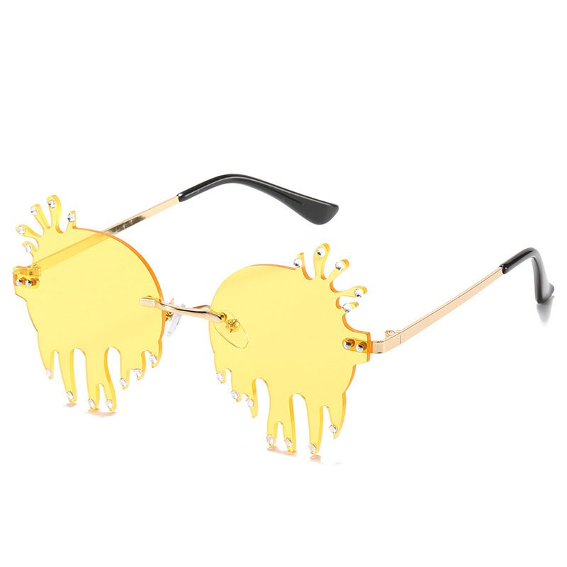 Cloudy Drip Frameless Sunglasses