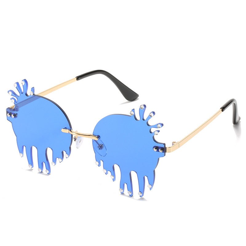 Cloudy Drip Frameless Sunglasses
