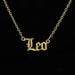 Plated Zodiac Title Necklace